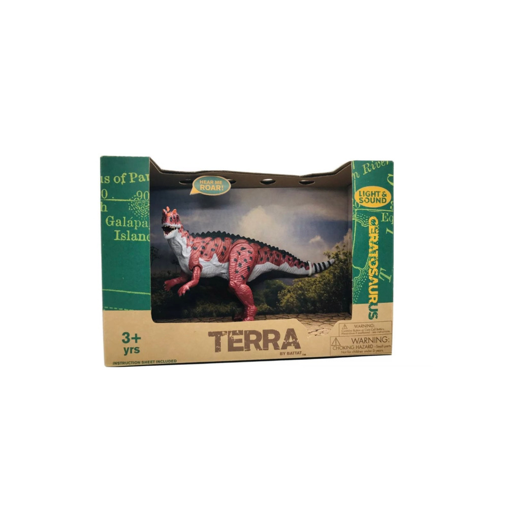 Terra Dinosaur Figurine Ceratosaurus With Light & Sound Kids Toy Ages 3+